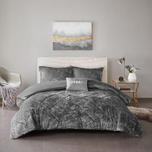 Load image into Gallery viewer, Olliix Felicia 100% Polyester Crushed Duvet Cover Set By Intelligent Design ID12-1973