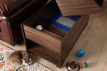 Load image into Gallery viewer, Baxton Studio Skylar Modern and Contemporary Walnut Brown Finished Cat Litter Box Cover House