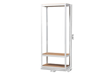 Load image into Gallery viewer, Baxton Studio Elton Modern and Contemporary White Finished Metal 3-Shelf Free-Standing Closet Storage Organizer