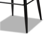 Load image into Gallery viewer, Baxton Studio Walter Mid-Century Contemporary Tan Faux Leather Upholstered and Black Metal 4-Piece Bar Stool Set
