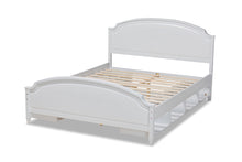 Load image into Gallery viewer, Baxton Studio Elise Classic and Traditional Transitional White Finished Wood Queen Size Storage Platform Bed