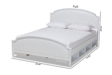 Load image into Gallery viewer, Baxton Studio Elise Classic and Traditional Transitional White Finished Wood Queen Size Storage Platform Bed