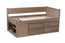 Load image into Gallery viewer, Baxton Studio Levon Modern and Contemporary Antique Oak Finished Wood 4-Drawer Twin Size Storage Bed