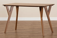 Load image into Gallery viewer, Baxton Studio Sahar Mid-Century Modern Transitional Walnut Brown Finished Wood Dining Table