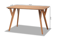 Load image into Gallery viewer, Baxton Studio Sahar Mid-Century Modern Transitional Walnut Brown Finished Wood Dining Table