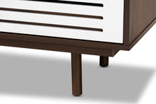 Load image into Gallery viewer, Baxton Studio Meike Mid-Century Modern Two-Tone Walnut Brown and White Finished Wood 6-Drawer Dresser