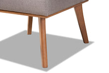 Load image into Gallery viewer, Baxton Studio Odessa Mid-Century Modern Grey Fabric Upholstered and Walnut Brown Finished Wood Dining Chair