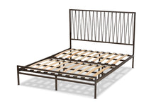 Load image into Gallery viewer, Baxton Studio Jeanette Modern and Contemporary Black Finished Metal Full Size Platform Bed