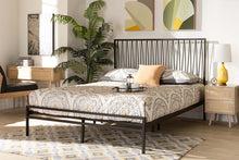 Load image into Gallery viewer, Baxton Studio Jeanette Modern and Contemporary Black Finished Metal Full Size Platform Bed