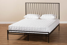 Load image into Gallery viewer, Baxton Studio Jeanette Modern and Contemporary Black Finished Metal Full Size Platform Bed