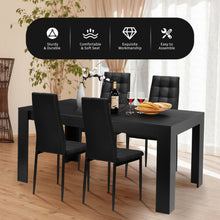 Load image into Gallery viewer, Set of 4 Kitchen Dining Side Fabric Cushion Chairs