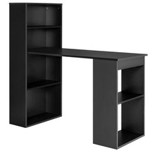 Load image into Gallery viewer, Computer Desk Writing Workstation Office with 6-Tier Storage Shelves-Black