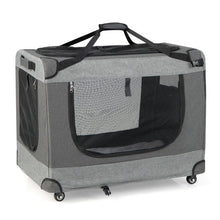 Load image into Gallery viewer, Portable Folding Cat Carrier with 4 Lockable Wheels-XXL