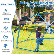 Load image into Gallery viewer, 10 Feet Dome Climber with Swing and 800 Lbs Load Capacity-Multicolor