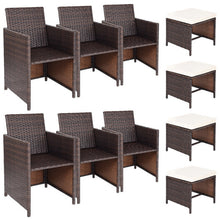 Load image into Gallery viewer, 10 Pieces Outdoor Patio Dining Set