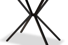 Load image into Gallery viewer, Baxton Studio Carlo Modern and Contemporary Walnut Finished Wood and Black Finished Metal Console Table