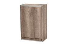 Load image into Gallery viewer, Baxton Studio Langston Modern and Contemporary Weathered Oak Finished Wood 2-Door Shoe Cabinet