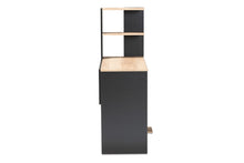 Load image into Gallery viewer, Baxton Studio Callahan Modern and Contemporary Two-Tone Dark Grey and Oak Finished Wood Desk with Shelves