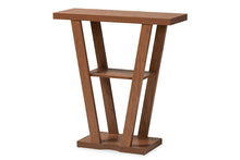 Load image into Gallery viewer, Baxton Studio Boone Modern and Contemporary Walnut Brown Finished Wood Console Table