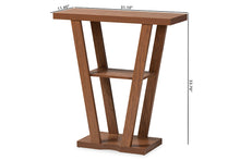 Load image into Gallery viewer, Baxton Studio Boone Modern and Contemporary Walnut Brown Finished Wood Console Table
