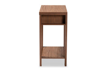 Load image into Gallery viewer, Baxton Studio Capote Modern and Contemporary Walnut Brown Finished Wood 2-Drawer Console Table