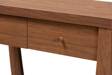 Load image into Gallery viewer, Baxton Studio Capote Modern and Contemporary Walnut Brown Finished Wood 2-Drawer Console Table