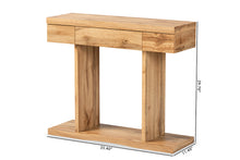 Load image into Gallery viewer, Baxton Studio Otis Modern and Contemporary Oak Brown Finished Wood 3-Drawer Console Table