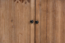 Load image into Gallery viewer, Baxton Studio Glynn Rustic Farmhouse Weathered Two-Tone White and Oak Brown Finished Wood 2-Door Storage Cabinet