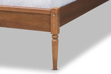 Load image into Gallery viewer, Baxton Studio Diantha Classic and Traditional Dark Grey Fabric Upholstered and Walnut Brown Finished Wood Full Size Platform Bed