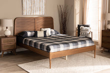 Load image into Gallery viewer, Baxton Studio Kassidy Classic and Traditional Walnut Brown Finished Wood King Size Platform Bed