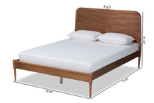 Load image into Gallery viewer, Baxton Studio Kassidy Classic and Traditional Walnut Brown Finished Wood King Size Platform Bed