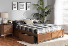 Load image into Gallery viewer, Baxton Studio Yara Modern and Contemporary Walnut Brown Finished Wood Queen Size 4-Drawer Platform Storage Bed Frame