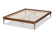 Load image into Gallery viewer, Baxton Studio Tallis Classic and Traditional Walnut Brown Finished Wood King Size Bed Frame