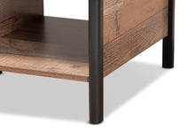 Load image into Gallery viewer, Baxton Studio Vaughan Modern and Contemporary Two-Tone Rustic Oak Brown and Black Finished Wood Coffee Table