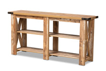Load image into Gallery viewer, Baxton Studio Angelo Modern and Contemporary Rustic Oak Brown Finished Wood Console Table