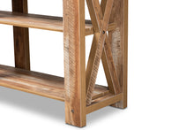 Load image into Gallery viewer, Baxton Studio Angelo Modern and Contemporary Rustic Oak Brown Finished Wood Console Table