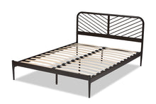 Load image into Gallery viewer, Baxton Studio Dora Modern and Contemporary Industrial Black Finished Metal Queen Size Platform Bed
