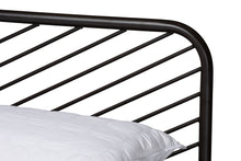 Load image into Gallery viewer, Baxton Studio Dora Modern and Contemporary Industrial Black Finished Metal Queen Size Platform Bed