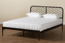Load image into Gallery viewer, Baxton Studio Dora Modern and Contemporary Industrial Black Finished Metal Queen Size Platform Bed