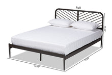 Load image into Gallery viewer, Baxton Studio Dora Modern and Contemporary Industrial Black Finished Metal Queen Size Platform Bed