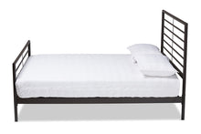 Load image into Gallery viewer, Baxton Studio Alva Modern and Contemporary Industrial Black Finished Metal Full Size Platform Bed