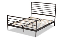 Load image into Gallery viewer, Baxton Studio Alva Modern and Contemporary Industrial Black Finished Metal Full Size Platform Bed