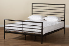 Load image into Gallery viewer, Baxton Studio Alva Modern and Contemporary Industrial Black Finished Metal Full Size Platform Bed
