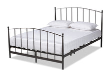 Load image into Gallery viewer, Baxton Studio Lana Modern and Contemporary Black Finished Metal Full Size Platform Bed
