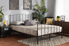 Load image into Gallery viewer, Baxton Studio Lana Modern and Contemporary Black Finished Metal Full Size Platform Bed