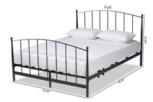 Load image into Gallery viewer, Baxton Studio Lana Modern and Contemporary Black Finished Metal Full Size Platform Bed