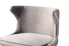 Load image into Gallery viewer, Baxton Studio Sagira Modern and Contemporary Transitional Grey Velvet Fabric Upholstered and Walnut Brown Finished Wood 2-Piece Counter Stool Set