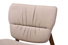 Load image into Gallery viewer, Baxton Studio Benito Mid-Century Modern Transitional Beige Fabric Upholstered and Walnut Brown Finished Wood Accent Chair