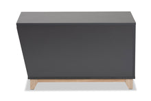 Load image into Gallery viewer, Baxton Studio Eckhart Modern and Contemporary Two-Tone Dark Grey and Oak Finished Wood Cat Litter Box Cover House