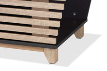 Load image into Gallery viewer, Baxton Studio Eckhart Modern and Contemporary Two-Tone Dark Grey and Oak Finished Wood Cat Litter Box Cover House